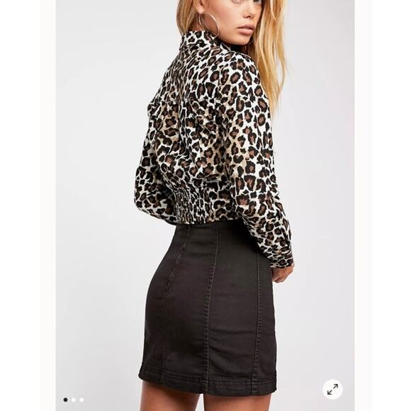 Free People Denim Modern Fem High Rise Mini Skirt - Picture 2 of 11